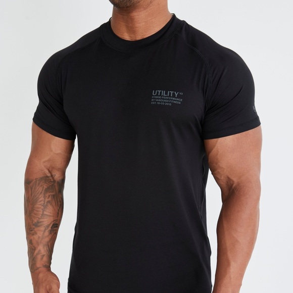 VANQUISH UTILITY V3 BLACK T SHIRT - Picture 1 of 8